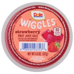 Dole Strawberry Fruit Juice Gel, 4.302 Ounce, 36 Per Case | SKU: 752511 | UPC: 038900033538