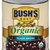 Bush s Best Organic Black Beans, 110 Ounces, 6 Per Case | SKU: 678937 | UPC: 039400018889