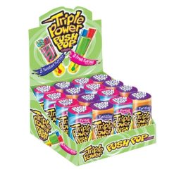 Topps Regular Twisted Triple Push Pop Candy, 1.2 Ounces, 192 Per Case | SKU: 456680 | UPC: 041116204920