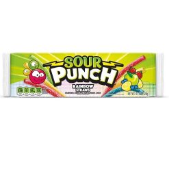 Sour Punch Rainbow Straws Gummy Candy, 4.5 Ounce, 24 Per Case | SKU: 612763 | UPC: 004136408791