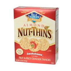 Blue Diamond Smokehouse Almond Nut Thins Cracker, 4.25 Ounce, 12 per case | SKU: 636998 | UPC: 041570044315