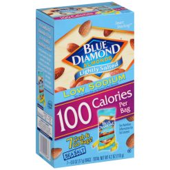 Blue Diamond Almonds Lightly Salted 100 Calorie Pack, 4.2 Ounce, 6 per case | SKU: 637010 | UPC: 041570054666