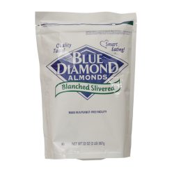 Blue Diamond Blanched Slivered Almonds, 2 Pound -- 4 per case | SKU: 537350 | UPC: 041570058107