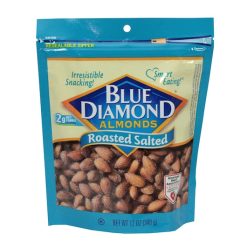 Blue Diamond Almonds Roasted Salted 12 Ounces, 6 per case | SKU: 637026 | UPC: 041570059241