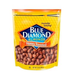 Blue Diamond Almonds, Honey Roasted, 12 Ounce, 6 Per Case | SKU: 759891 | UPC: 041570148600