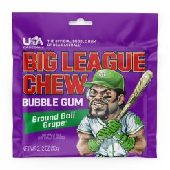 Big League Chew Grape Bubblegum, 2.12 Ounce, 12 Per Pack, 9 Per Case | SKU: 533221 | UPC: 042897660011