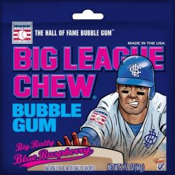 Big League Chew Blue Raspberry, 2.12 Ounce, 12 Per Box, 9 Per Case | SKU: 668623 | UPC: 042897661469