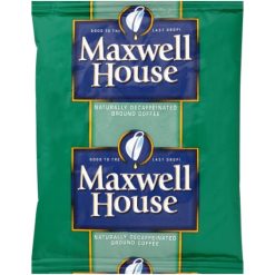 Maxwell House Decaffeinated Ground Coffee, 1.25 Ounce, 128 Per Case | SKU: 371751 | UPC: 043000390443
