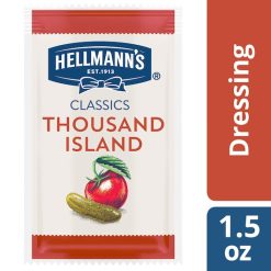 Hellmann s Classics Thousand Island Salad Dressing Single Serve, 1.5 Ounce, 102 Per Case | SKU: 555663 | UPC: 048001198784