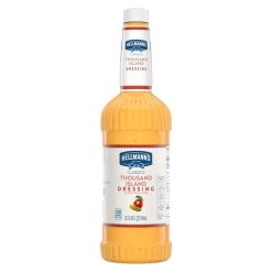 Hellmann s Classics Thousand Island Salad Bar Dressing Bottle, 32 Ounce, 6 Per Case | SKU: 555204 | UPC: 048001203211
