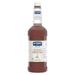 Hellmann s Classics Balsamic Vinaigrette Salad Bar Dressing Bottle, 32 Ounce, 6 Per Case | SKU: 555206 | UPC: 048001203358