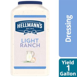 Hellmann s Light Ranch Dressing, 1 Gallon, 4 Per Case | SKU: 554469 | UPC: 048001203501