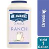 Hellmann s Creamy Ranch Dressing, 1 Gallon, 4 Per Case | SKU: 348369 | UPC: 048001257115
