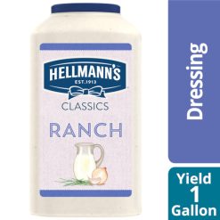 Hellmann s Creamy Ranch Dressing, 1 Gallon, 4 Per Case | SKU: 348369 | UPC: 048001257115