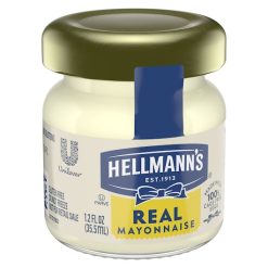 Hellmanns Real Mayonnaise Mini Jars, 1.2 ounce, 72 Per Case | SKU: 332419 | UPC: 048001265967