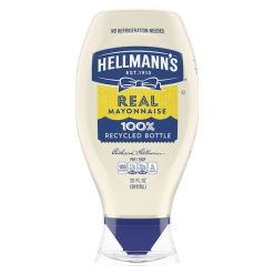 Hellmann s Real Mayonnaise Squeeze Bottle, 20 Fluid Ounce, 12 Per Case | SKU: 614292 | UPC: 048001356962