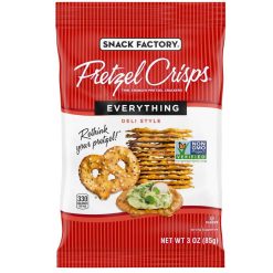 Snack Factory Pretzel Crisps Everything, 3 Ounces, 8 Per Case | SKU: 727303 | UPC: 049508251774