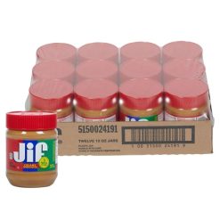 Jif Creamy Peanut Butter, 12 Ounces, 12 Per Case | SKU: 610298 | UPC: 051500241912