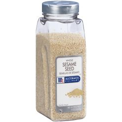 McCormick Culinary Whole Sesame Seeds, 16 Oz (Pack of 6) | SKU: 588254 | UPC: 052100024608