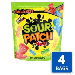 Sour Patch Kids Shrink Pack Bag Gummy Candy, 1.8 Pound, 4 Per Case | SKU: 713132 | UPC: 070462006346