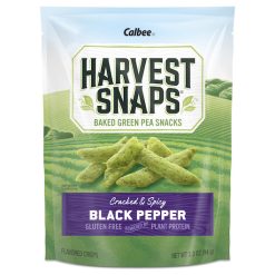 Harvest Snaps Green Pea Black Pepper Snack Crisps, 3.3 Ounces, 12 Per Case | SKU: 741542 | UPC: 071146002487