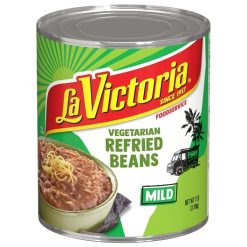 La Victoria Vegetarian Refried Beans, 112 Ounce, 6 Per Case | SKU: 434538