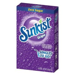 Sunkist Grape Drink Mix, 6 Count, 12 Per Case | SKU: 719929 | UPC: 072392324040