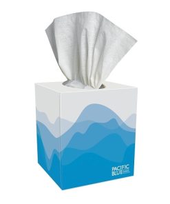 Pacific Blue Facial Tissue Cube, 100 Count, 36 Per Case | SKU: 577280 | UPC: 073310462004