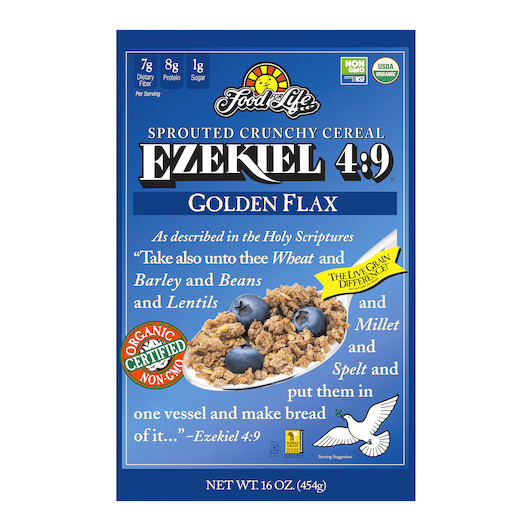 Food For Life Ezekiel 4:9 Golden Flax Cereal, 16 Ounces, 6 Per Case | SKU: 746075 | UPC: 073472002568