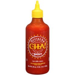 Texas Pete Cha Sriracha Hot Chile Sauce Hot Sauce Bottle, 18 Ounce, 12 Per Case | SKU: 590679 | UPC: 075500005206