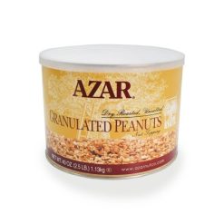 Azar Dry Roasted Unsalted Chopped Peanuts, 2.5 Pounds, 6 Per Case | SKU: 336996 | UPC: 076500700542 | GTIN: 10076500700549