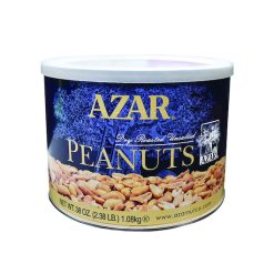 Azar Unsalted Dry Roasted Peanut, 2.38 Pounds, 6 Per Case | SKU: 458268 | UPC: 076500701389 | GTIN: 10076500701386