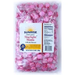 Sunrise Cinnamon Starlight Mints, 3 Pounds, 8 Per Case | SKU: 389916 | UPC: 076500800129