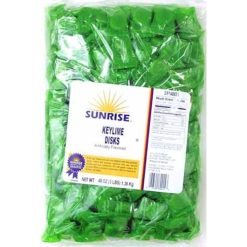 Sunrise Key Lime Disks Candy, 3 Pound, 8 Per Case | SKU: 390928 | UPC: 076500800143