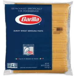 Barilla Thick Spaghetti Pasta, 10 Pound - 2 Packs Per Case | SKU: 428073 | UPC: 076808039146