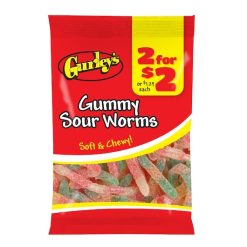 2 For $2 Sour Gummy Worms, 3.75 Each, 12 Per Case | SKU: 734677 | UPC: 077449506110 | GTIN: 10077449506117