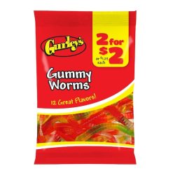 2 For $2 Gummy Worms, 3.5 Ounces, 12 Per Case | SKU: 734679 | UPC: 077449506134 | GTIN: 10077449506131