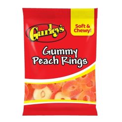 Pal Peach Rings Gummy Candy, 5 Each, 12 Per Case | SKU: 743784 | UPC: 077449506455