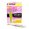 Playtex Sport Regular Unscented Plastic Tampons, 18 Count, 12 Per Case | SKU: 508747 | UPC: 078300081098