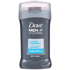 Dove Men Clean Comfort Deodorant Stick, 3 Ounce, 12 Per Case | SKU: 533685 | UPC: 079400072160