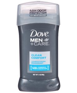 Dove Men Clean Comfort Deodorant Stick, 3 Ounce, 12 Per Case | SKU: 533685 | UPC: 079400072160