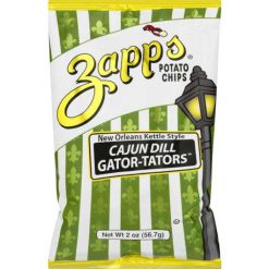 Zapp s Potato Chips Zapp s Cajun Dill Gator-Tator Potato Chips, 2 Ounces, 25 Per Case | SKU: 664488 | UPC: 083791020075