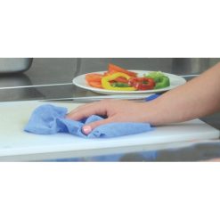 Atlantic Mills 13.5 Inch X 18 Inch Heavy Duty Foodservice Blue Wipe, 300 Per Case | SKU: 498847 | UPC: 094073730001 | GTIN: 10094073730008