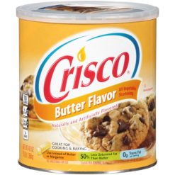 Crisco Butter Flavor All-Vegetable Shortening Can, 48 Ounce, 12 Per Case | SKU: 754709 | UPC: 019600524241