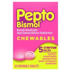 Pepto Original Chewable Tablets, 30 Count, 24 Per Case | SKU: 399883