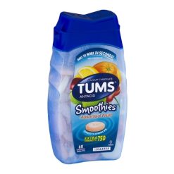 Tums Assorted Fruit Smoothie Tablets, 60 Each, 6 Per Pack, 6 Per Case | SKU: 662562