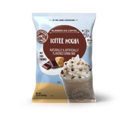 Big Train Toffee Mocha Blended Iced Coffee Powdered Drink Mix, 3.5 Pound, 5 Per Case | SKU: 591276 | UPC: 642628035059