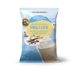 Big Train No Sugar Added Vanilla Latte Blended Iced Coffee Mix, 3.5 Pound, 5 Per Case | SKU: 593773 | UPC: 642628035165