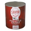 Savor Imports Pineapple Chunks In Juice, 109 Ounce, 6 Per Case | SKU: 147087 | UPC: 684476000155