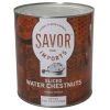 Savor Imports Sliced Water Chestnuts #10 Cans, 6 Per Case | SKU: 352632 | UPC: 684476000223